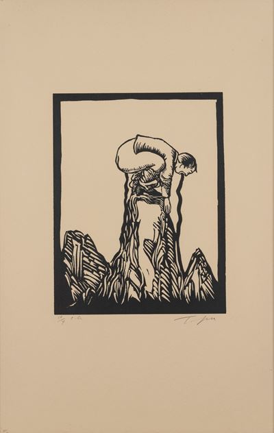 C’est la vie, xilografia (E.A. IV/X)