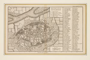 Plan de la VIlle de Plaisance