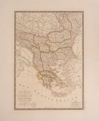 Parigi, Carte générale de la Turquie d’Europe, 1840