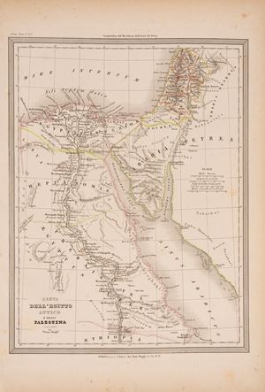 Map of Ancient Egypt and Palestine