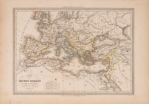 Carta dell'Impero Romano ai tempi di Costantino