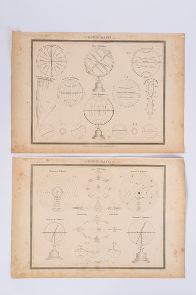 Cosmografia (carte geografiche dell’Atlante Universale di Geografia Antica e Moderna), incisioni,...