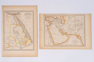 Maggi e Cassella, Atlante universale di geografia antica e moderna: Egitto, Nubia, Abissinia, Dar...