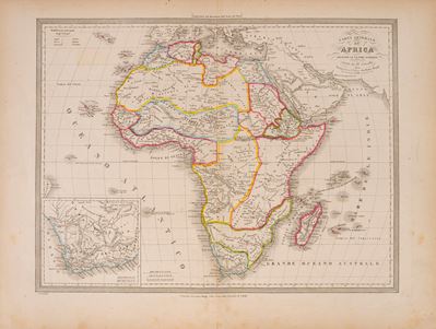 Maggi e Cassella, Carta generale dell’Africa secondo le ultime scoperte
