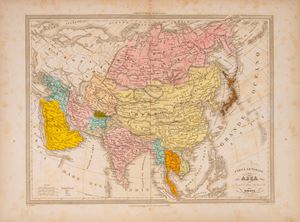 Carta generale dell'Asia Secondo le ultime sue divisioni