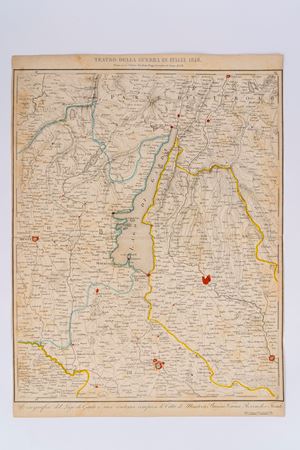 Teatro della guerrra in italia 1848 - Corografia del Lago di Garda e suoi contorni