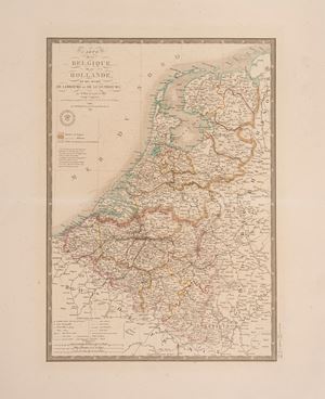 Carte de la Belgique de la Hollande et des Duches de Limbourg et de Luxembourg