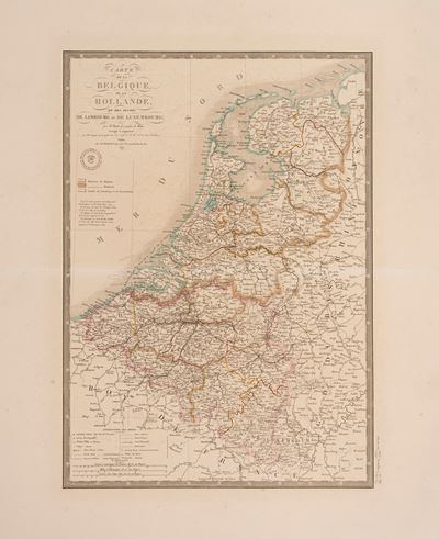 Atlas classique de géographie moderne, Carte de la Belgique de la Hollande et des Duches de Limbo...