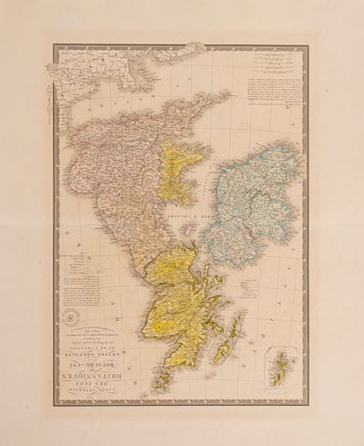 Brue', Carte generali des Iles Britanniques ou Royaume de la Grande Bretagne et de l'Irlande