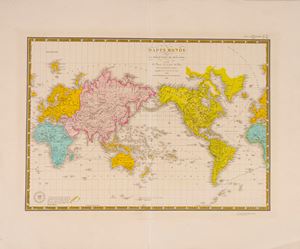 Mappemonde sur la Projection de Mercator