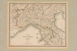 Carta dell'Alta Italia sotto gli Svevi
