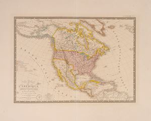 CARTE GENERALE DE L'AMERIQUE SEPTENTRIONALE et des iles qui en dependent