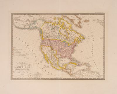Anonimo, Carte generale de l’Amerique septentrionale et des iles qui en dependent (carta geografi...