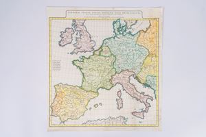 GERMANIE, FRANCE, ITALIE, ESPAGNE, ISLES BRITANNIQUES dans un Age intermediaire de l'Ancienne Geographie et de la Moderne