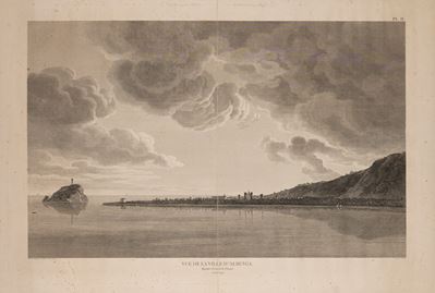 Sonnerat, Vue de la Ville d'Albenga, Quartier General de l’Armée, 4 Avril 1796 (da Vues des cham...