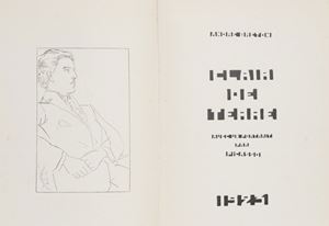 Edizione originale dedicata al poeta francese Saint-Pol-Roux (Pierre-Paul Roux). Tiratura limitata a 240 esemplari, il nostro non è numerato. La nostra copia con invio autografo firmato da Breton "A mon frès cher ami /Giuseppe Ungaretti/ [...]" e datato 26 dicembre 1923.      Clair de terre