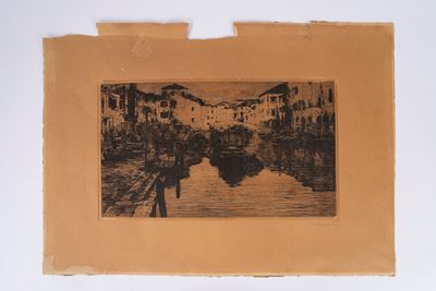 Veduta di Chioggia (acquaforte, sec. XIX)