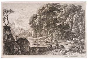 Paesaggio con fiume