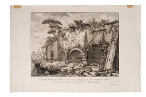 Veduta interna della camera sepolcrale dirimpetto alla Chiesa di S. Sebastiano fuori delle Mura