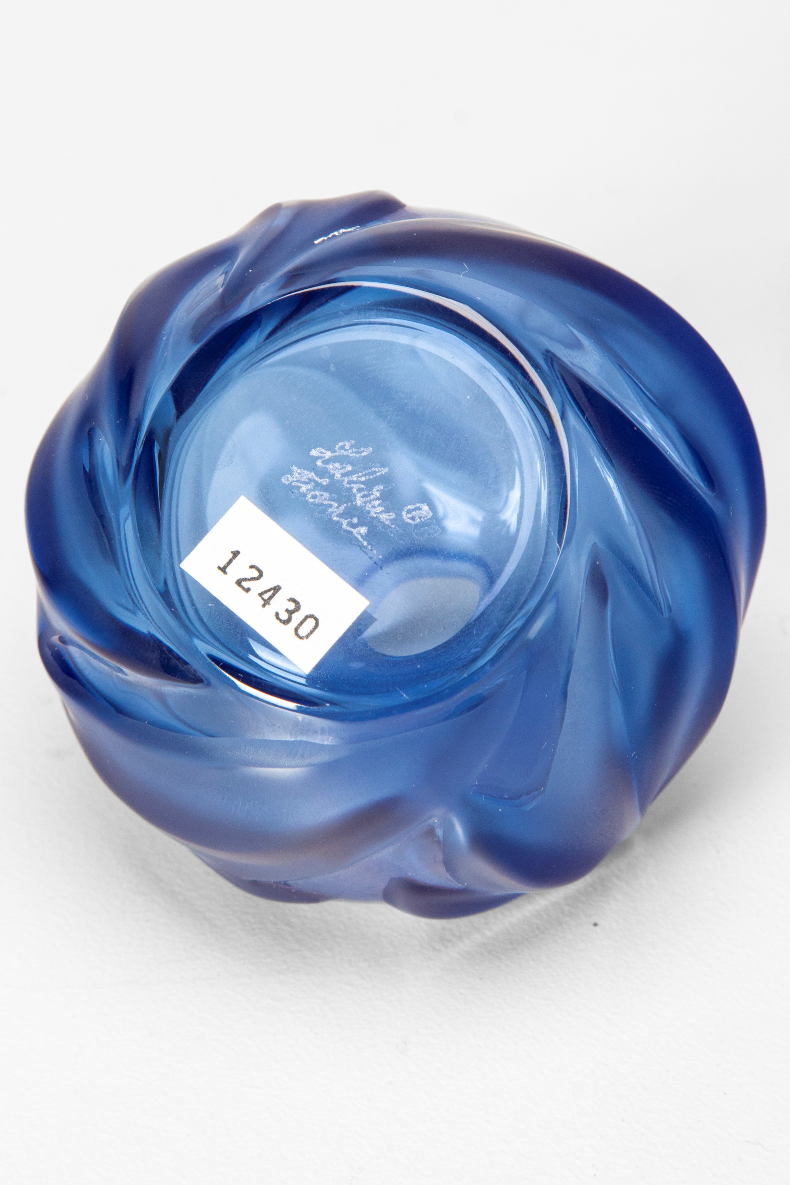 Marie-claude Lalique - Coppia di vasetti soliflores in vetro