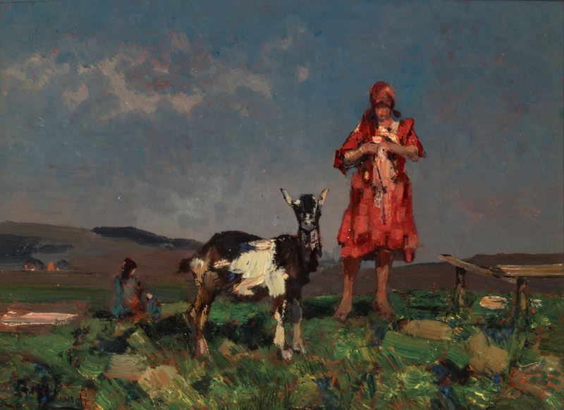 Figurina in rosso