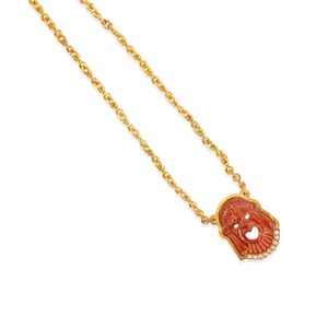 Necklace with a mask pendant