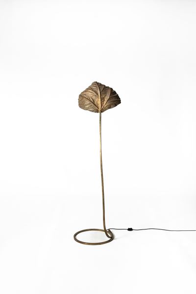 Lampada da terra in ottone