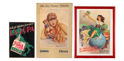 Boccasile, Manifestino pubblicitario «Adani – Massalombarda» (locandine d’epoca, carta, anni 1930...