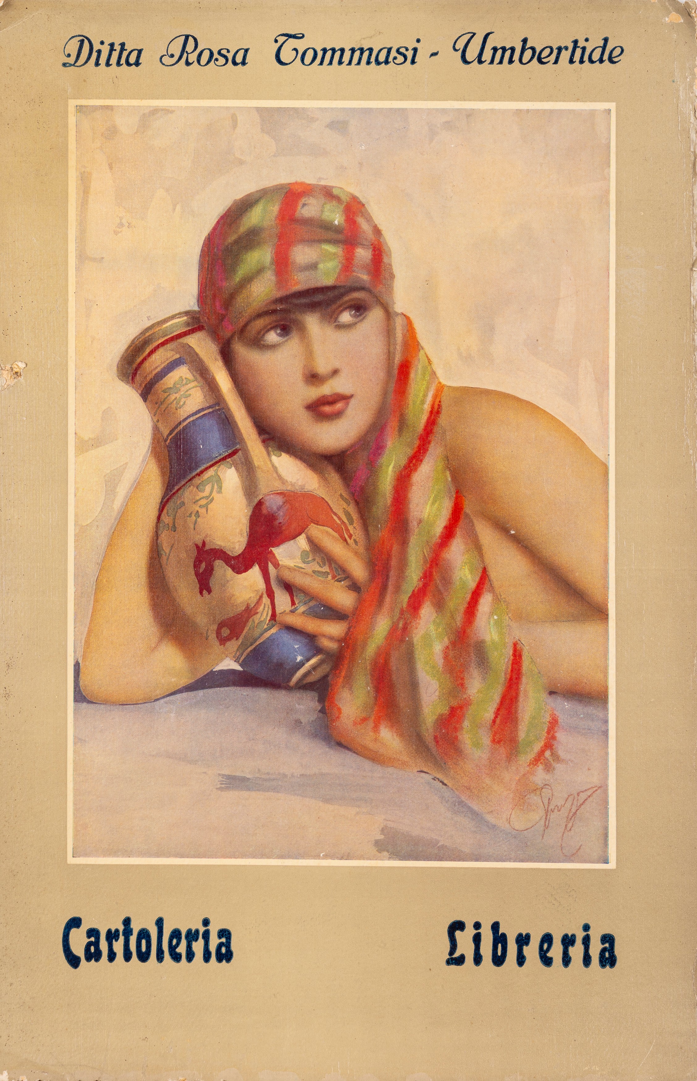 Boccasile, Manifestino pubblicitario «Adani – Massalombarda» (locandine d’epoca, carta, anni 1930...