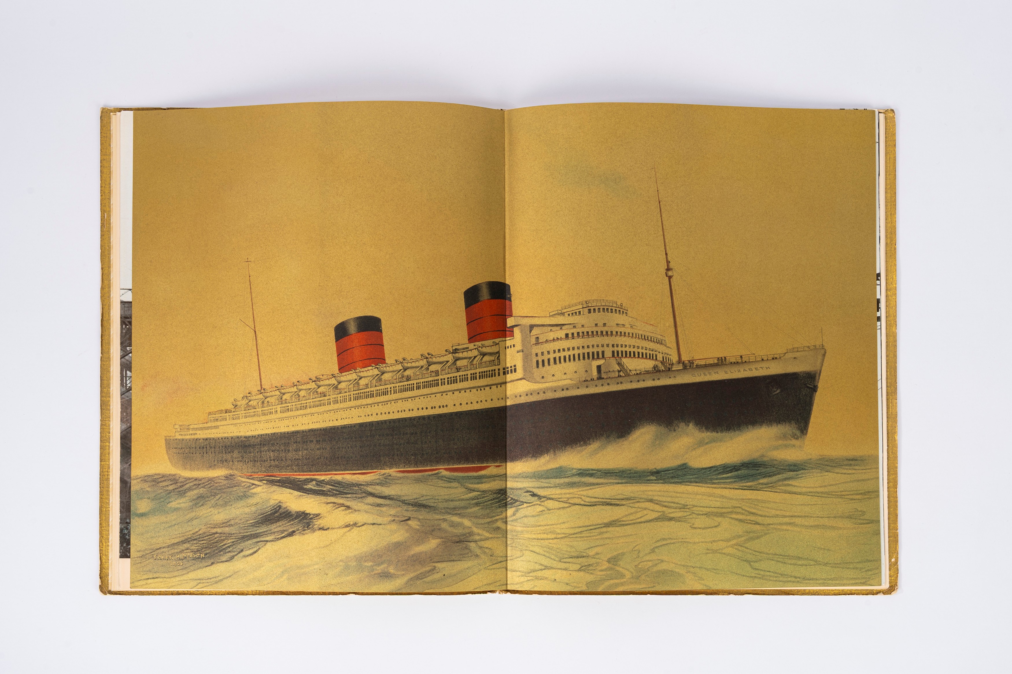 finarte, Tre cataloghi illustrativi dei transatlantici Queen Mary, Queen Elizabeth, Empress of Br...