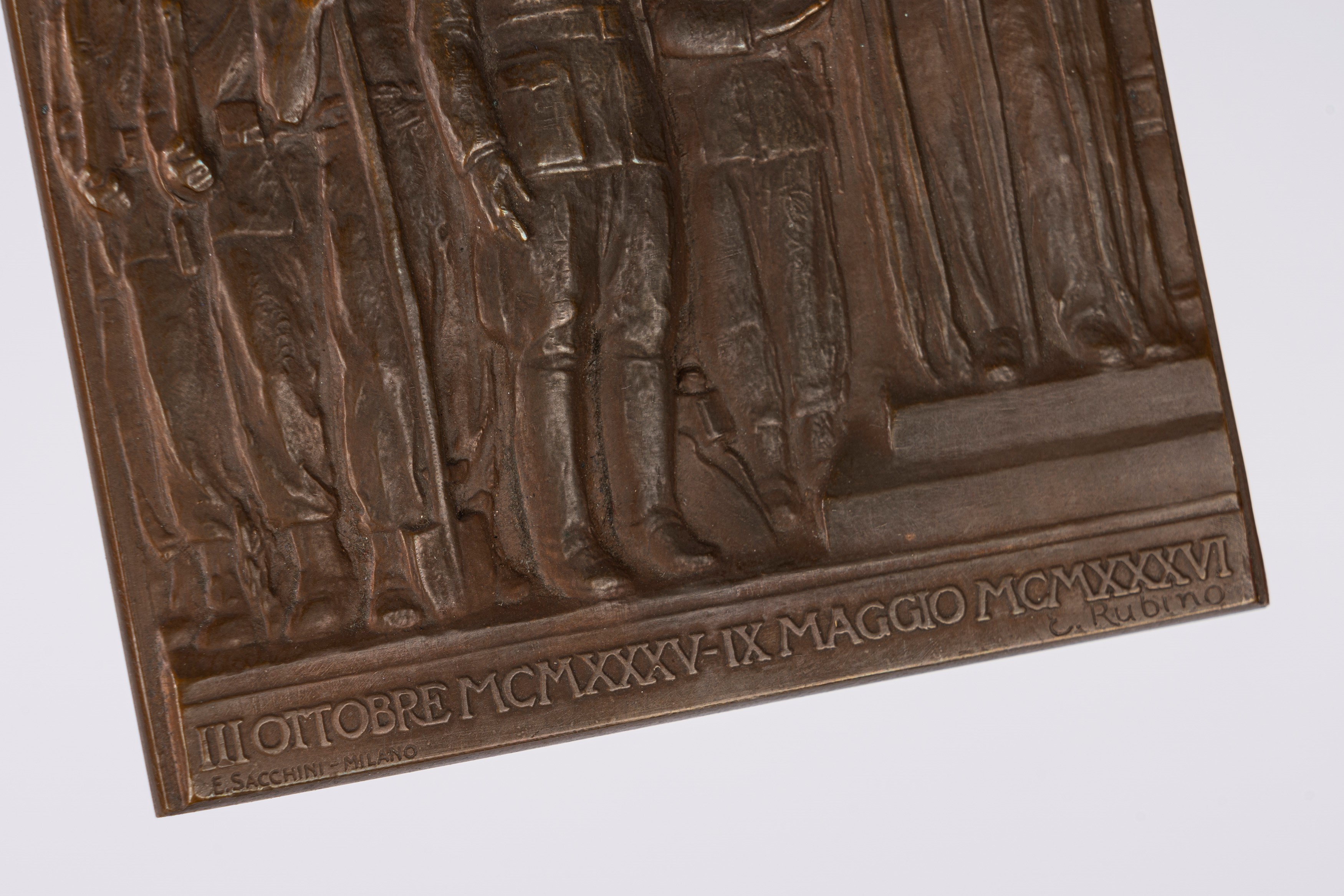 Edoardo Rubino, Placca imperiale commemorativa della fondazione dell’impero fascista, bronzo