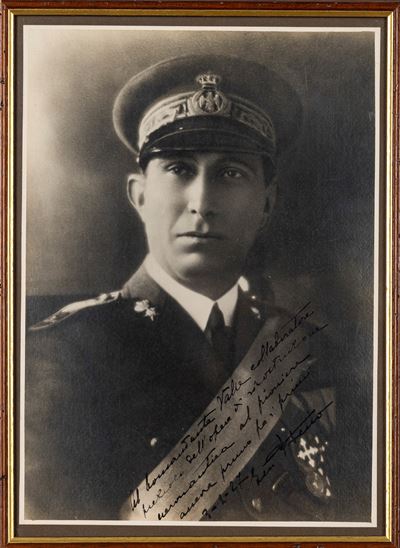 Pier Ruggero Piccio, Foto autografa con dedica al Generale Giuseppe Valle (1927)