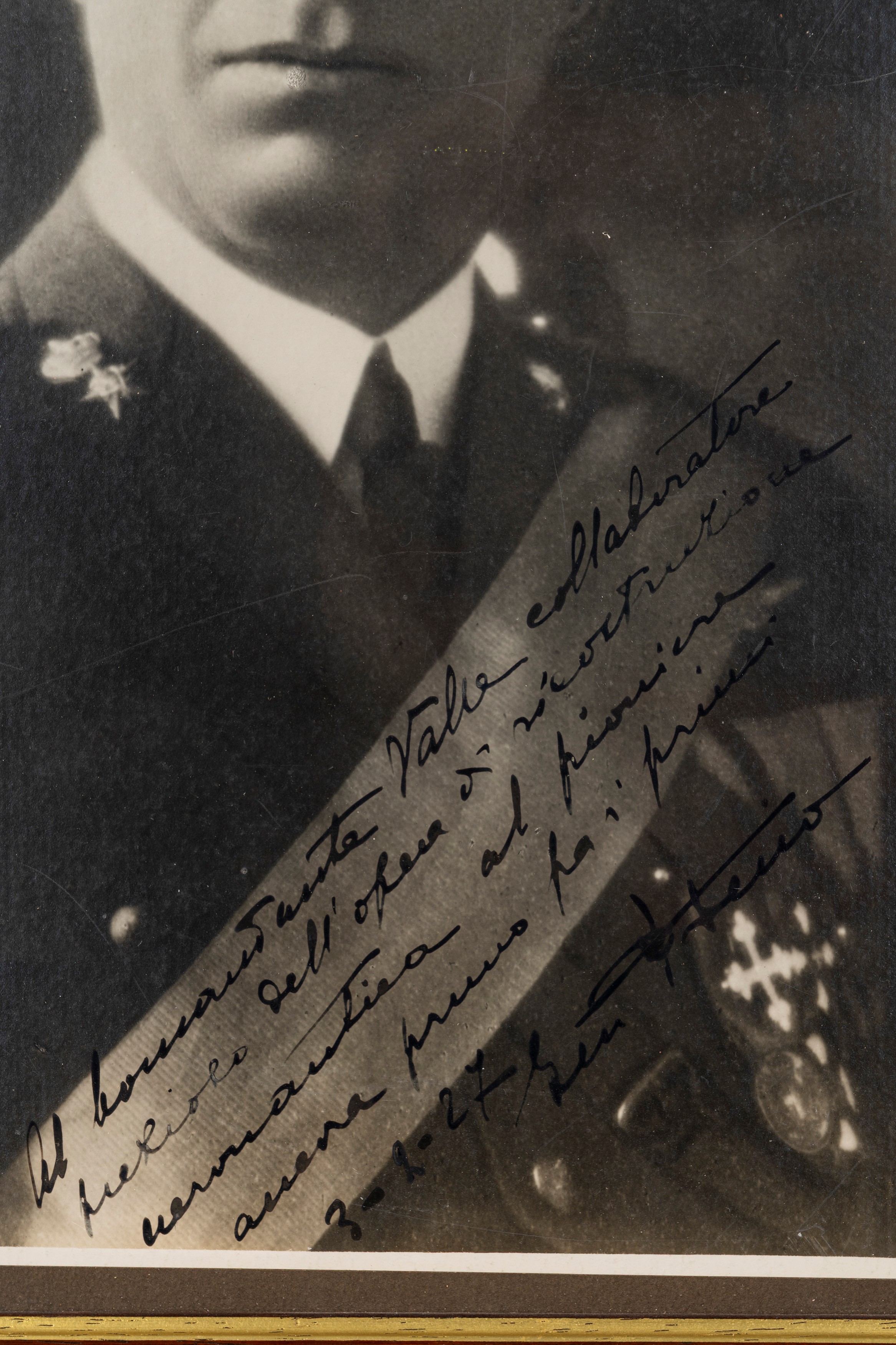 Pier Ruggero Piccio, Foto autografa con dedica al Generale Giuseppe Valle (1927)