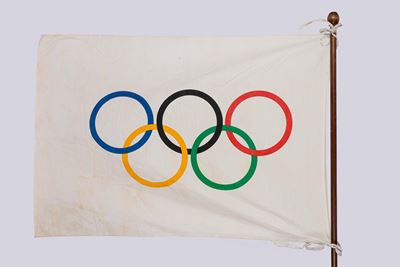 Bandiera ufficiale dei XVII Giochi Olimpici Estivi di Roma, 1960