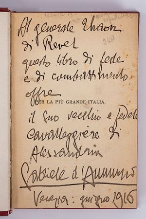 D'Annunzio, Gabriele - Thaon di Revel