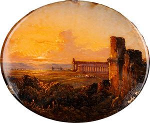 Paestum, il tramonto sui templi