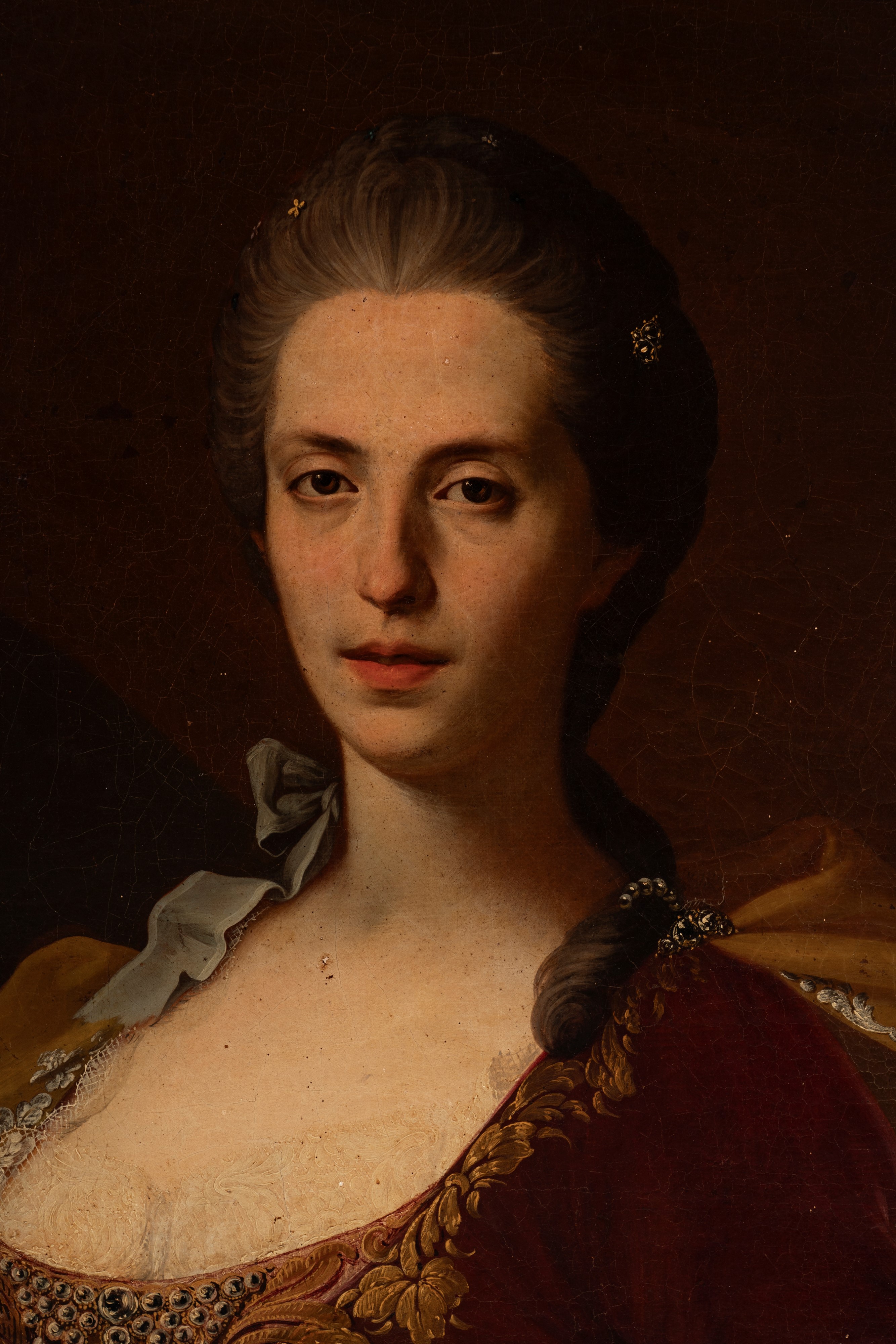 Scuola Dell'italia Settentrionale, Secolo XVIII - Ritratto di dama, olio su tela