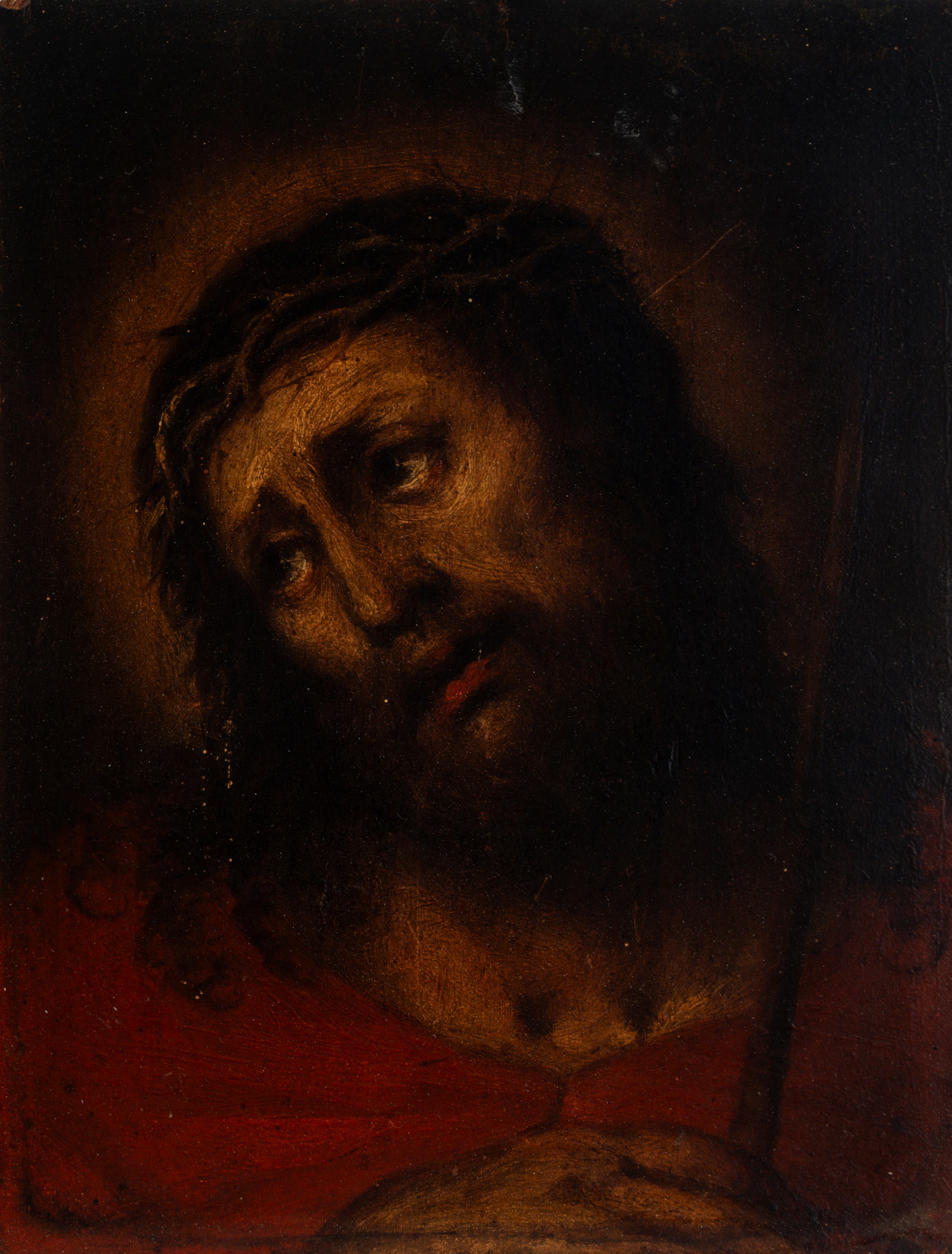 Scuola Italiana, Secolo XVIII - Vergine in Preghiera e Cristo con Corona di Spine