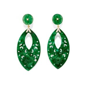 Jade earrings