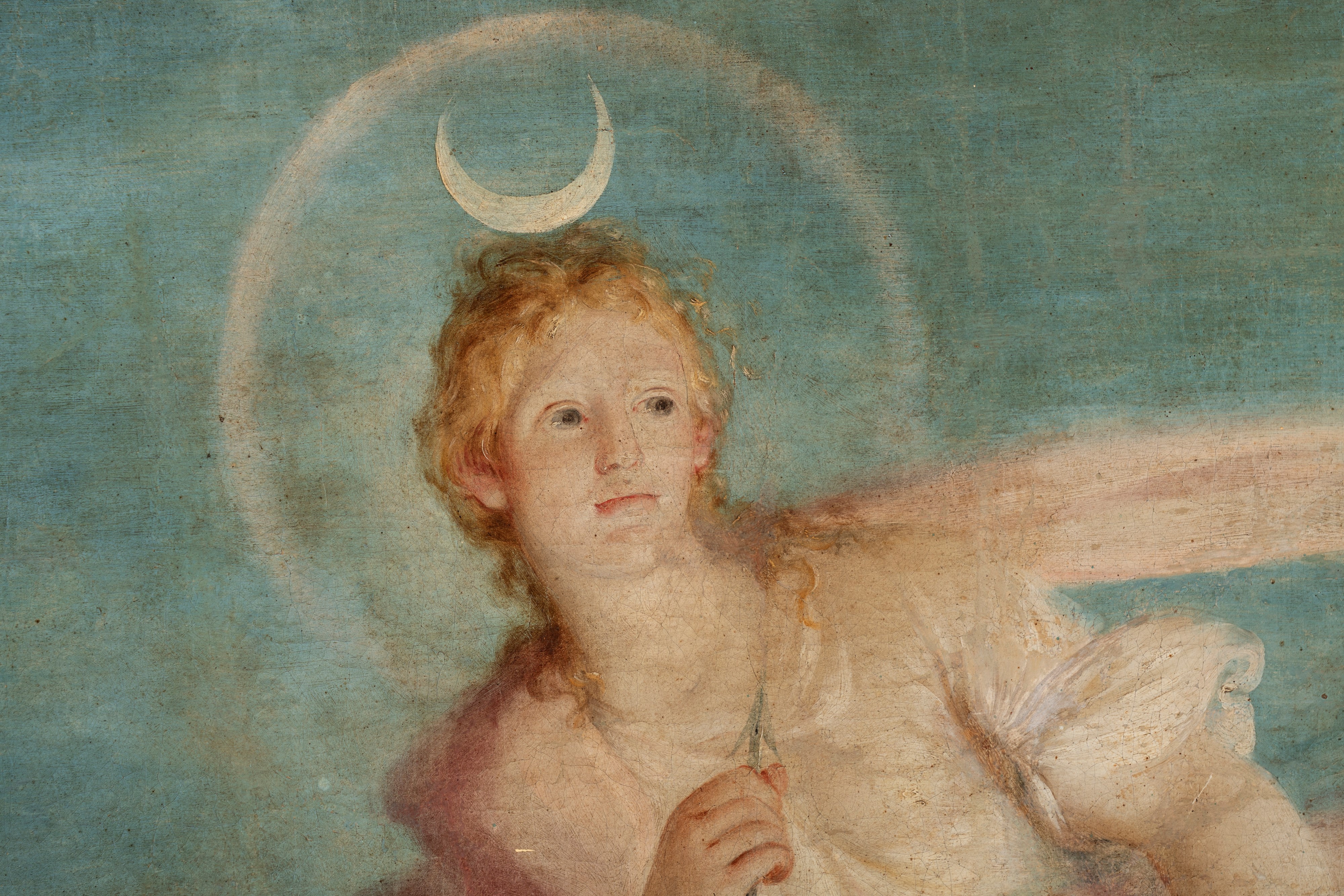 Scuola Veneta, Fine Secolo XVII - Inizi Secolo XVIII - Giovanni Antonio Pellegrini, Diana, olio s...