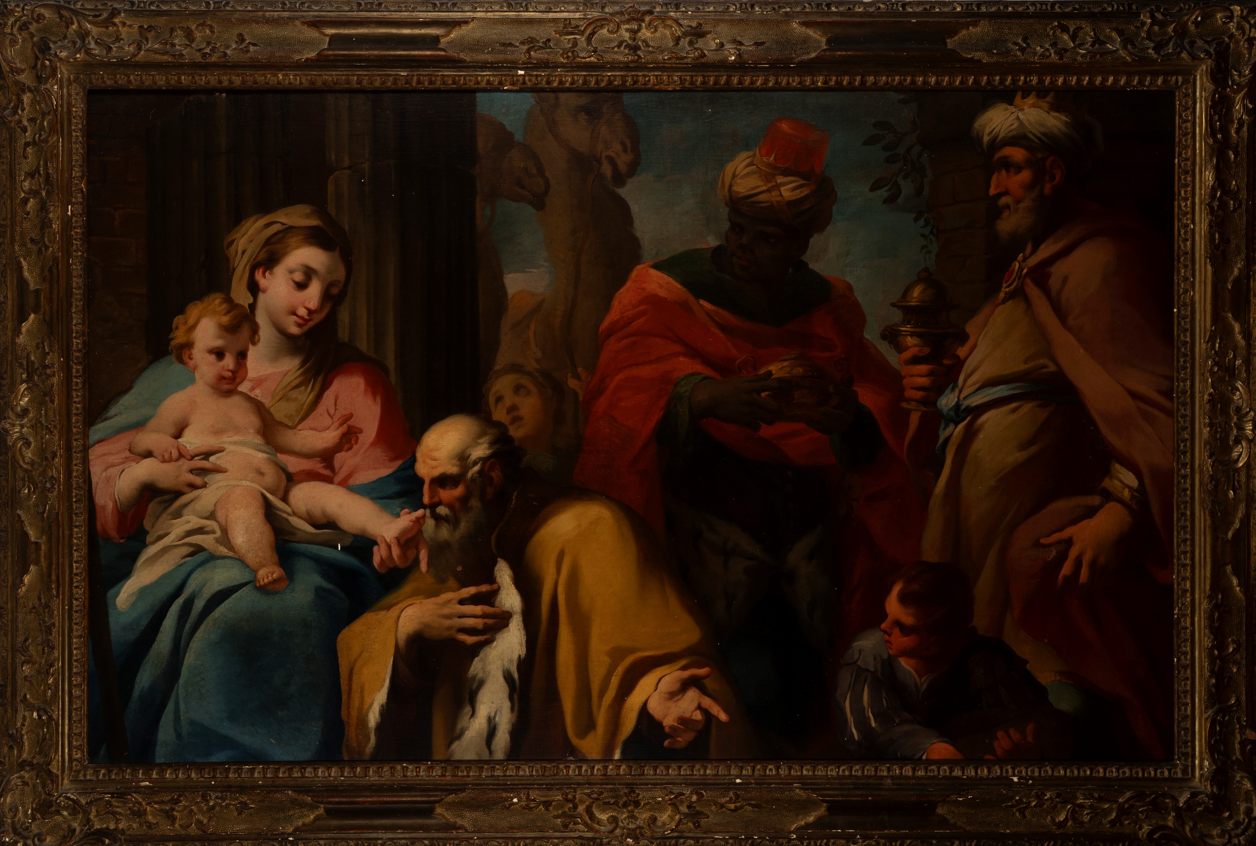 Attribuito Ad Antonio Balestra (verona 1666 - 1740) - Jacopo Amigoni (attribuito), Adorazione dei...