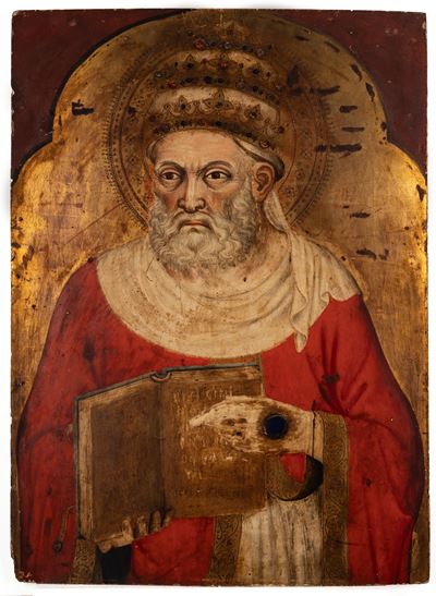 San Gregorio Magno, tempera su tavola a fondo oro