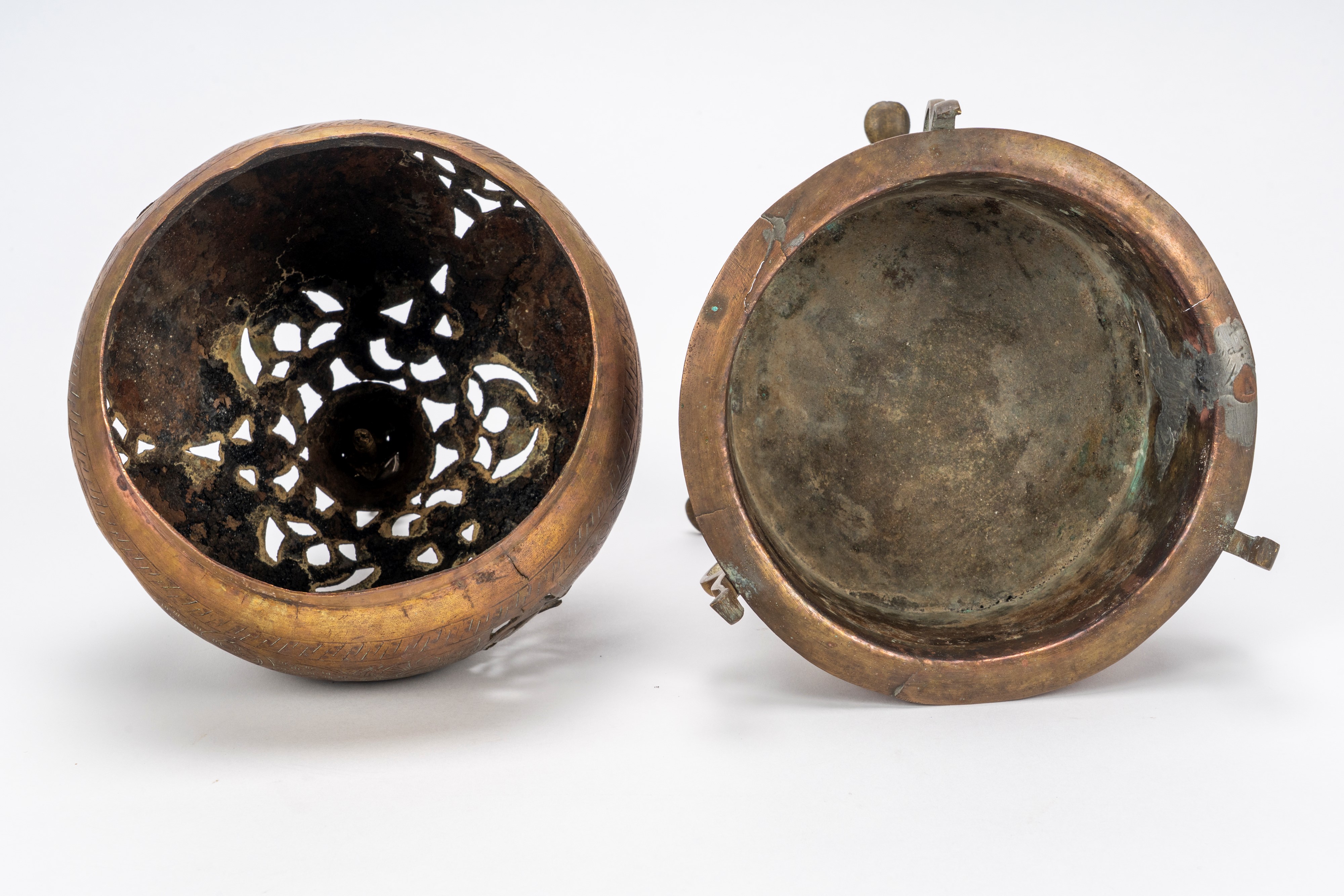 Incensiere in metallo, gusto siriano Mamluk (sec. XIX–XX)