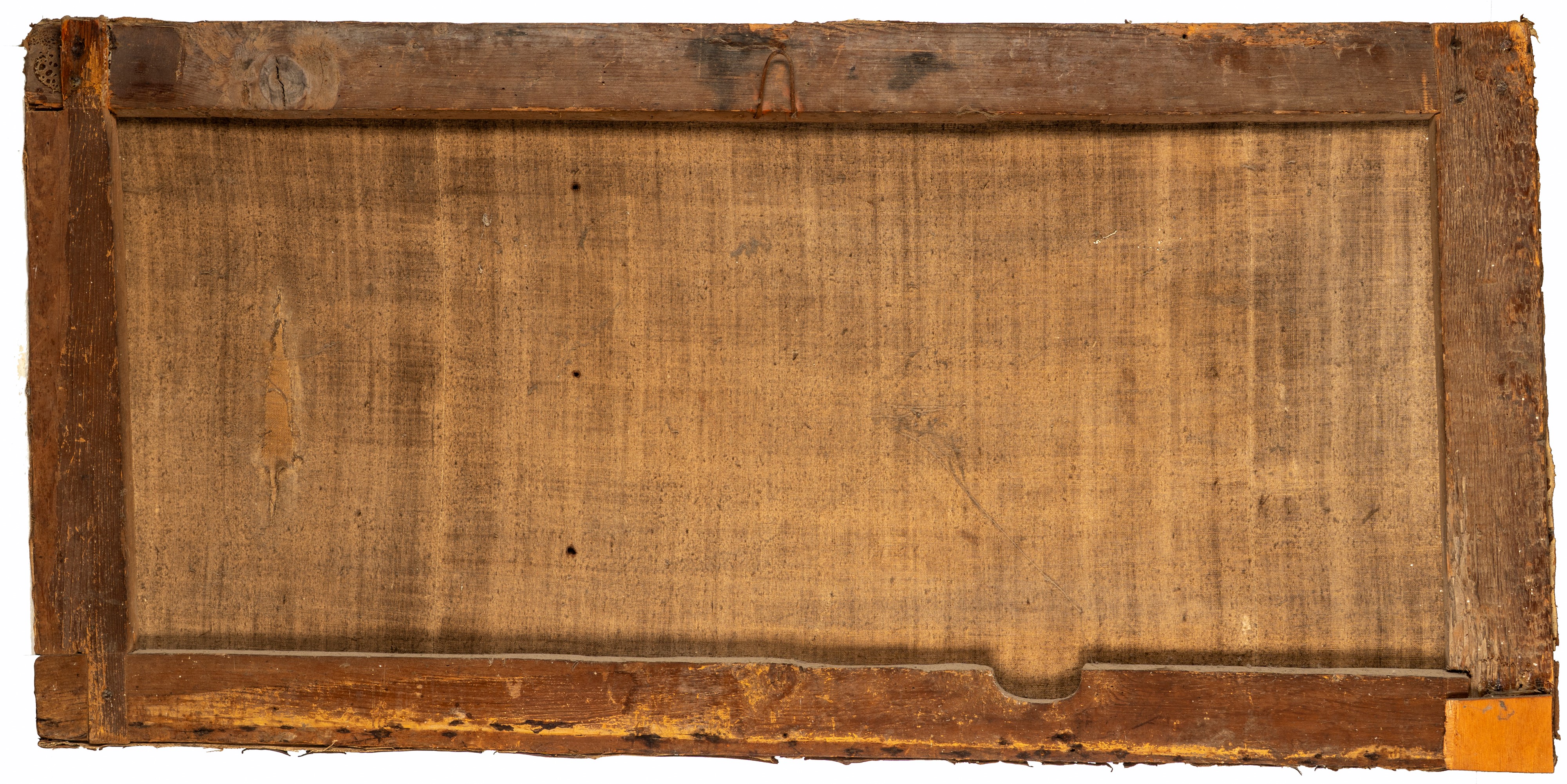 Pannello araldico decorativo, dipinto su cuoio (sec. XIX)