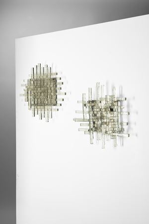 Pair of wall or ceiling lamps 