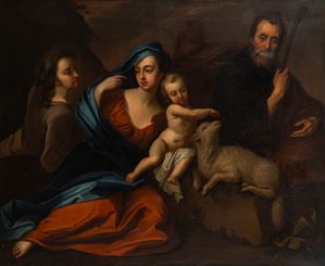 Holy Family in a landscape