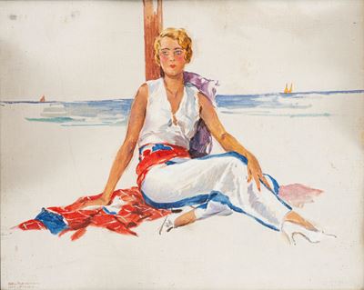 In spiaggia al Lido di Venezia