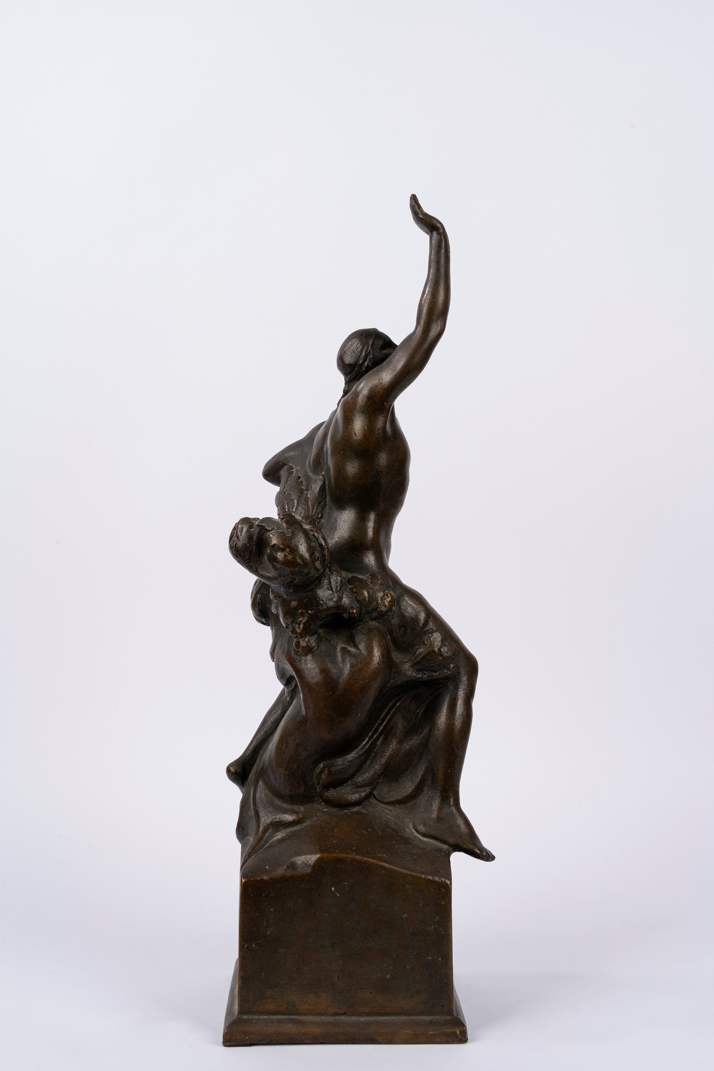 Scultura a tutto tondo, bronzo raffigurante figura maschile al saluto fascista (anni 1920), non f...