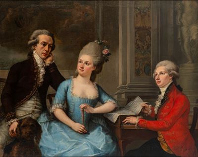 Ritratto della famiglia Thiene, olio su tela (1780)