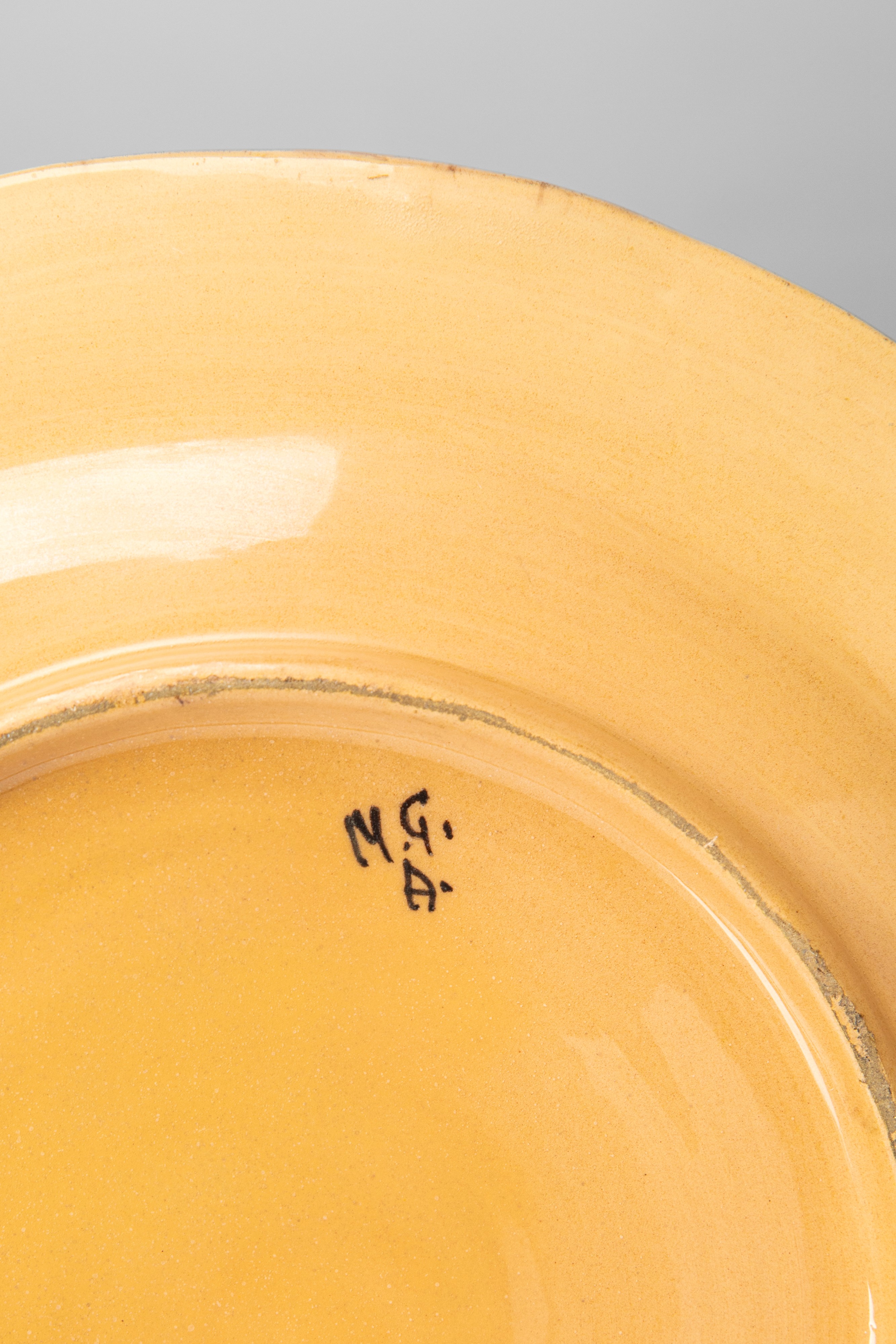 Giuseppe Mazzotti - Coppia di piatti in ceramica smaltata (1930 circa)